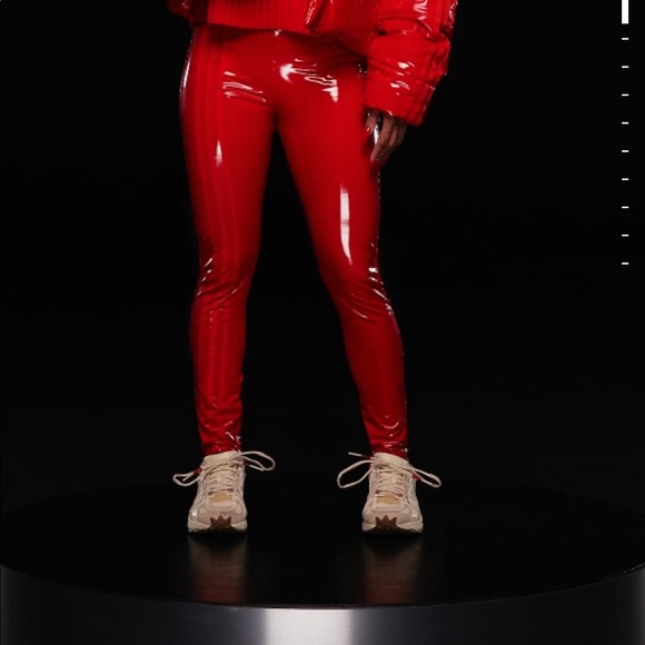 IVY PARK / IVY HEART faux latex straight leg pants - Picture 2 of 7